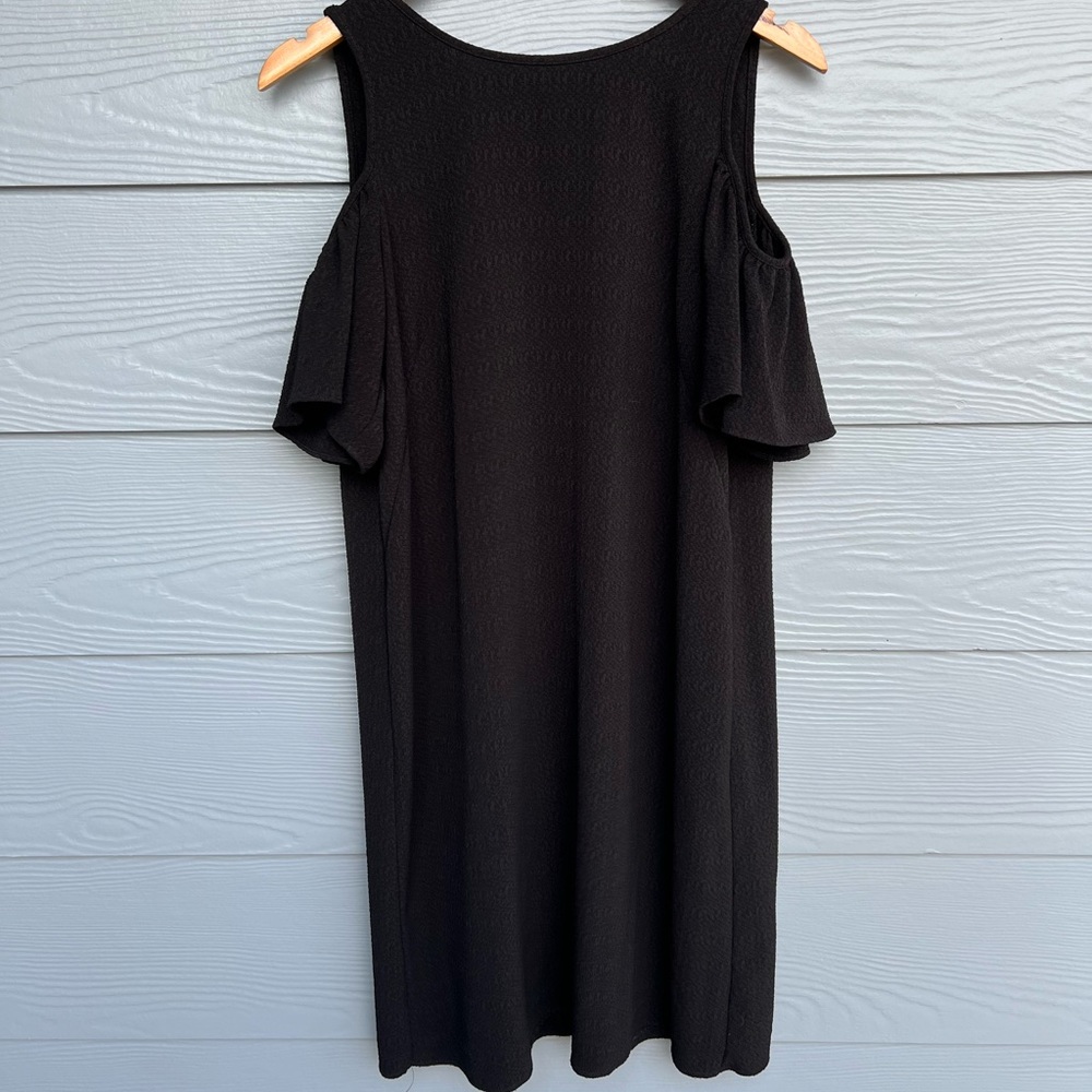 Black Sleek Open Shoulder Dress